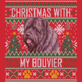 Ugly Sweater Christmas with My Bouvier des Flandres - Adult Unisex Long Sleeve T-Shirt