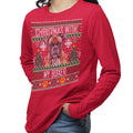 Ugly Christmas Sweater with My Boxer - Adult Unisex Long Sleeve T-Shirt