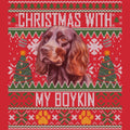 Ugly Sweater Christmas with My Boykin Spaniel - Adult Unisex Long Sleeve T-Shirt