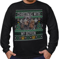 Ugly Sweater Christmas with My Boykin Spaniel - Adult Unisex Long Sleeve T-Shirt