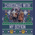 Ugly Sweater Christmas with My Boykin Spaniel - Adult Unisex Crewneck Sweatshirt