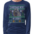 Ugly Sweater Christmas with My Briard - Adult Unisex Long Sleeve T-Shirt