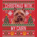 Ugly Sweater Christmas with My Cairn Terrier - Adult Unisex Long Sleeve T-Shirt