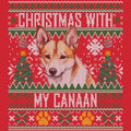 Ugly Sweater Christmas with My Canaan Dog - Adult Unisex Long Sleeve T-Shirt