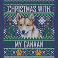 Ugly Sweater Christmas with My Canaan Dog - Adult Unisex Crewneck Sweatshirt