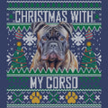 Ugly Sweater Christmas with My Cane Corso - Adult Unisex Crewneck Sweatshirt