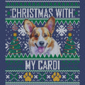 Ugly Sweater Christmas with My Cardigan Welsh Corgi - Adult Unisex Crewneck Sweatshirt