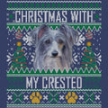 Ugly Sweater Christmas with My Chinese Crested - Adult Unisex Crewneck Sweatshirt