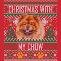 Ugly Sweater Christmas with My Chow Chow - Adult Unisex Long Sleeve T-Shirt