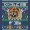 Ugly Sweater Christmas with My Chow Chow - Adult Unisex Crewneck Sweatshirt