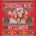 Ugly Sweater Christmas with My Clumber Spaniel - Adult Unisex Long Sleeve T-Shirt