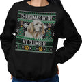 Ugly Sweater Christmas with My Clumber Spaniel - Adult Unisex Crewneck Sweatshirt