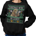 Ugly Sweater Christmas with My Cocker Spaniel - Adult Unisex Crewneck Sweatshirt