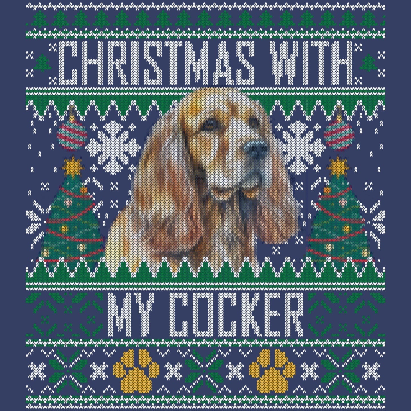 Cocker spaniel cheap christmas sweater