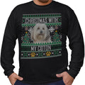 Ugly Sweater Christmas with My Coton de Tulear - Adult Unisex Long Sleeve T-Shirt