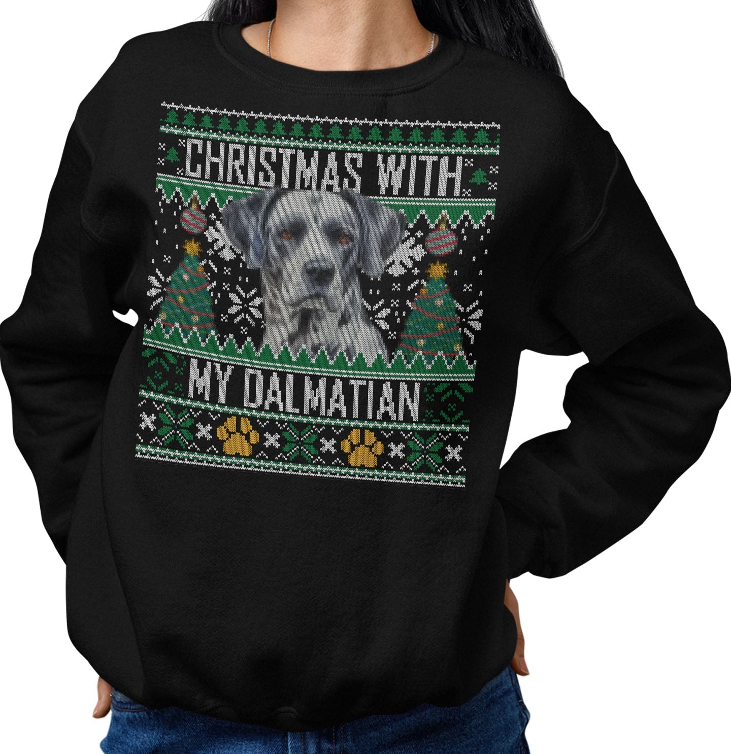 Dalmatian christmas outlet sweater