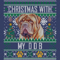 Ugly Sweater Christmas with My Dogue de Bordeaux - Adult Unisex Crewneck Sweatshirt