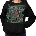 Ugly Sweater Christmas with My English Cocker Spaniel - Adult Unisex Crewneck Sweatshirt