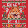 Ugly Sweater Christmas with My Finnish Spitz - Adult Unisex Long Sleeve T-Shirt
