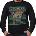 Ugly Sweater Christmas with My Finnish Spitz - Adult Unisex Long Sleeve T-Shirt
