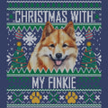 Ugly Sweater Christmas with My Finnish Spitz - Adult Unisex Crewneck Sweatshirt