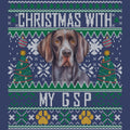 Ugly Sweater Christmas with My German Shorthaired Pointer - Adult Unisex Crewneck Sweatshirt