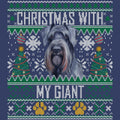 Ugly Sweater Christmas with My Giant Schnauzer - Adult Unisex Crewneck Sweatshirt