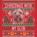 Ugly Sweater Christmas with My Glen of Imaal Terrier - Adult Unisex Long Sleeve T-Shirt
