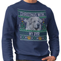 Ugly Sweater Christmas with My Great Pyrenees - Adult Unisex Crewneck Sweatshirt
