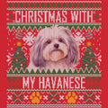 Ugly Sweater Christmas with My Havanese - Adult Unisex Long Sleeve T-Shirt