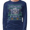 Ugly Sweater Christmas with My Havanese - Adult Unisex Long Sleeve T-Shirt