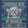 Ugly Sweater Christmas with My Havanese - Adult Unisex Crewneck Sweatshirt
