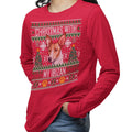 Ugly Christmas Sweater with My Ibizan Hound - Adult Unisex Long Sleeve T-Shirt