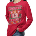 Ugly Christmas Sweater with My Icelandic Sheepdog - Adult Unisex Long Sleeve T-Shirt