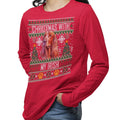 Ugly Christmas Sweater with My Irish Setter - Adult Unisex Long Sleeve T-Shirt