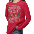 Ugly Christmas Sweater with My Irish Terrier - Adult Unisex Long Sleeve T-Shirt