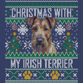 Ugly Sweater Christmas with My Irish Terrier - Adult Unisex Crewneck Sweatshirt