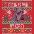 Ugly Sweater Christmas with My Kerry Blue Terrier - Adult Unisex Long Sleeve T-Shirt