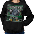 Ugly Sweater Christmas with My Kerry Blue Terrier - Adult Unisex Crewneck Sweatshirt