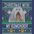 Ugly Sweater Christmas with My Komondor - Adult Unisex Crewneck Sweatshirt