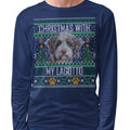 Ugly Sweater Christmas with My Lagotto Romagnolo - Adult Unisex Long Sleeve T-Shirt