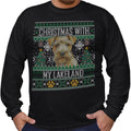 Ugly Sweater Christmas with My Lakeland Terrier - Adult Unisex Long Sleeve T-Shirt