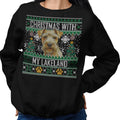 Ugly Sweater Christmas with My Lakeland Terrier - Adult Unisex Crewneck Sweatshirt