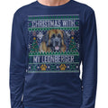 Ugly Sweater Christmas with My Leonberger - Adult Unisex Long Sleeve T-Shirt