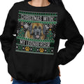 Ugly Sweater Christmas with My Leonberger - Adult Unisex Crewneck Sweatshirt