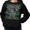 Ugly Sweater Christmas with My Mudi - Adult Unisex Crewneck Sweatshirt