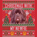 Ugly Sweater Christmas with My Newfoundland - Adult Unisex Long Sleeve T-Shirt