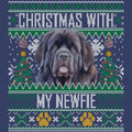 Ugly Sweater Christmas with My Newfoundland - Adult Unisex Crewneck Sweatshirt