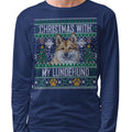 Ugly Sweater Christmas with My Norwegian Lundehund - Adult Unisex Long Sleeve T-Shirt