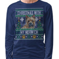 Ugly Sweater Christmas with My Norwich Terrier - Adult Unisex Long Sleeve T-Shirt